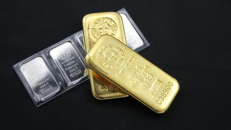 Gold and platinum bars